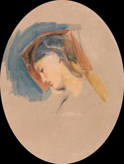 Head of a Young Woman by John Frederick Lewis